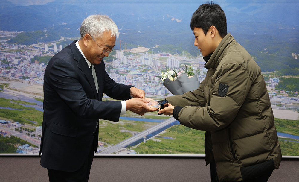 20191226 감사패 수상-현북중학교